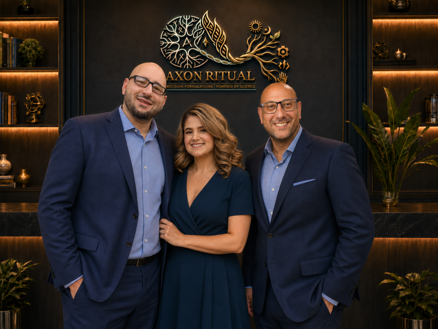 Petros Anastasiou, Christina Anastasiou, and Ramez Ghaly, Axon Ritual co-founders
